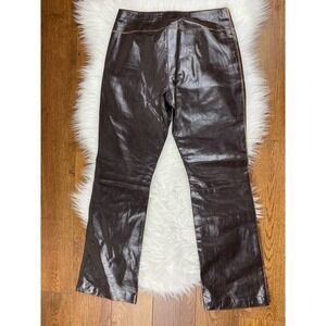 For Joseph Women's Size 27 Brown Lined 100% Genuine Leather Pants